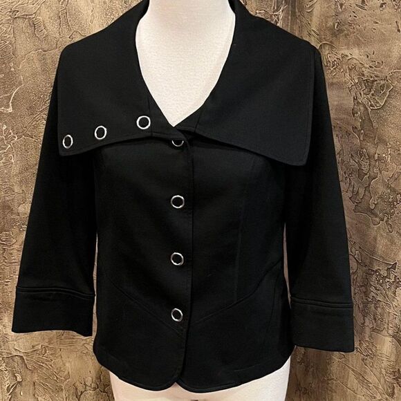 Tribal 3/4 Sleeve Buttton Down Jacket, Blazer Size 4 - Picture 1 of 3